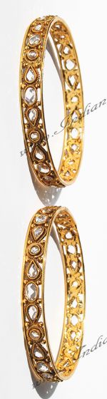 2 x 22k Polki Indian Churis 2.6 WAWP0163 Indian Jewellery