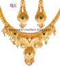 22k Effect Indian Necklace Set NGAP04698 Indian Jewellery