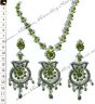 Green crystal necklace set NSGC0860 Indian Jewellery