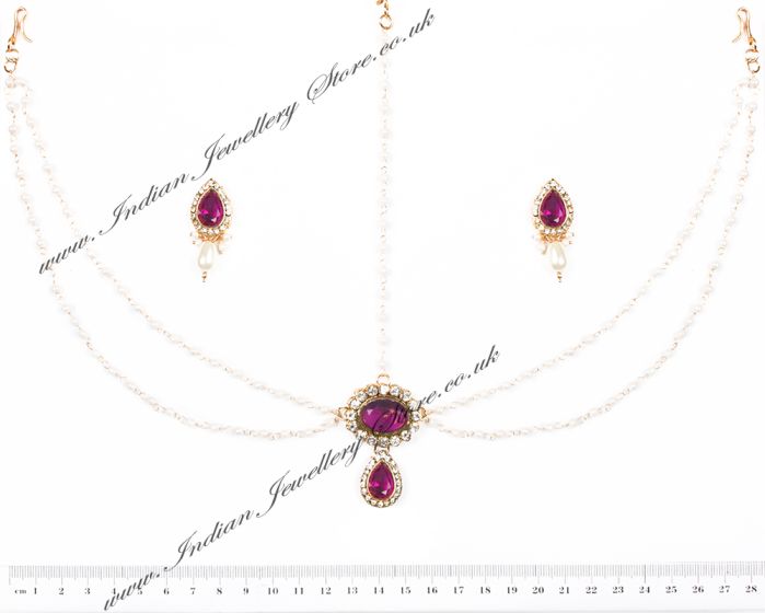 AASHNI Earrings and Matha Patti DAUC04596 Indian Jewellery