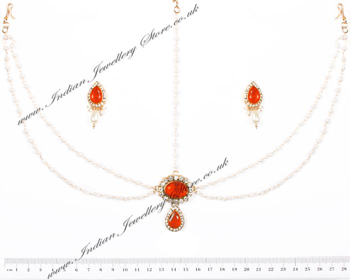 AASHNI Earrings and Matha Patti DAOC04599 Indian Jewellery