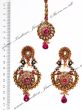Peacock Indian Earrings and Tikka IAPA04390 Indian Jewellery