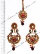 Peacock Indian Earrings and Tikka IARA04391 Indian Jewellery
