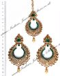 Arora Earrings & Tikka IAG010267 Indian Jewellery
