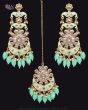 Statement Kundan & Meenakari Earrings & Tikka IEGK11976 Indian Jewellery