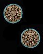 Statement Large Champagne Polki Indian Studs EAPA12195C Indian Jewellery