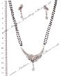Silver CZ Diamond Mangalsutra Set MSWA03184 Indian Jewellery