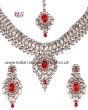 Statement Silver Kundan Necklace Set NSRK11062 Indian Jewellery