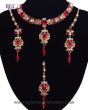 22k Plated American Diamond Jewellery Set - Roshni NERA11186 Indian Jewellery
