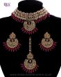 Champagne CZ Indian Choker Necklace Set NARA11293 Indian Jewellery