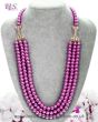 High-Quality Multi-Stranded Long Pearl Mala Necklace NEWL11898C Indian Jewellery