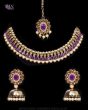 Delicate Flexible Indian Necklace Set with Jhumkis NAUC11934 Indian Jewellery