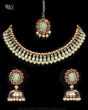 Delicate Flexible Indian Necklace Set with Jhumkis NANC11943C Indian Jewellery