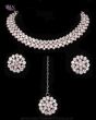 Crystal Silver Delicate Indian Jewellery NSPC12038 Indian Jewellery