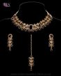 Elegant Champagne Crystal Indian Necklace Set NABC12280 Indian Jewellery