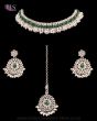 American Diamond Silver Indian Jewellery Set NSGA12274 Indian Jewellery