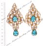 Turquoise Blue Kundan Earrings EGLK03333 Indian Jewellery
