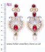 Large Indian Earrings ESPA04354 Indian Jewellery