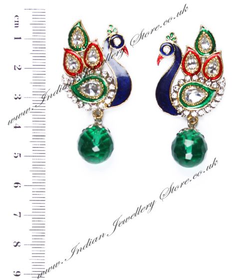 Peacock Indian Studs ESGA04314 Indian Jewellery