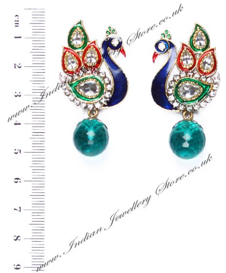 Peacock Indian Studs ESGA04315 Indian Jewellery