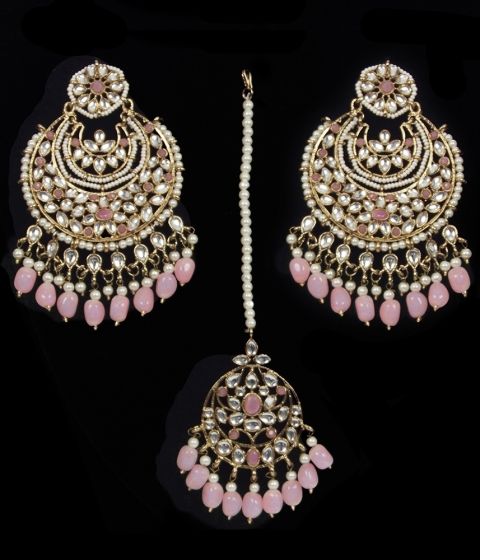 Heeramandi-Inspired Antique Statement Kundan Earring & Tikka IAPK12345 Indian Jewellery