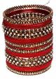 6 x  Antique Gold, Pearl & Polki  Indian Churis 2.4 WAWP02984 Indian Jewellery
