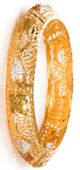 Set of 2 x 22k Effect Kara Bangle, 2.8 WGWP04236 Indian Jewellery