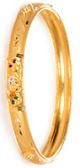 2 x Premium 22k Effect Matte Gold Churis, 2.8 WGWP04242 Indian Jewellery