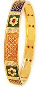 2 x Flower Motif, Meena Churis, 2.10 WGWC04826 Indian Jewellery