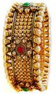 2 x Traditional Asian Indian Pearl Bangles - Ruby Green, 2.6 WAWC04820 Indian Jewellery