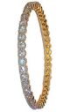2 x Delicate Fine American Diamond Churi Bangles, 2.6 WGWA03603 Indian Jewellery