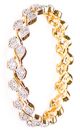 2x Leaf Fine CZ & Gold-Effect Bangles, 2.10 WGWA03626 Indian Jewellery