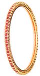 2 x Ruby Gold-Effect Bangles, 2.8 WGPA03618 Indian Jewellery
