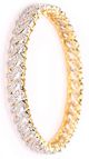 2 x S-Wave Fine CZ Modern Indian Bangles, 2.4 WGWA04206 Indian Jewellery