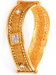 2 x American Diamond 22k Indian Wave Bangles, 2.8 WGWA10144 Indian Jewellery