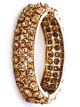 2 x Champagne Crystal Indian Kada Bangles 2.6 WANC10163 Indian Jewellery