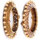 1 x American Diamond & Pearl 3D Indian Bangles - Golen Stone 2.6 WANA10170 Indian Jewellery