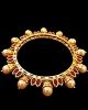 2 x Gold plated Jaipur Indian Bangles 2.8 WERL11104 Indian Jewellery