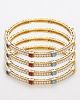 Set of 4 Pearl & Multi-coloured Polki Churis 2.6 WEML12240 Indian Jewellery