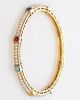 Set of 4 Pearl & Multi-coloured Polki Churis 2.8 WEML12241 Indian Jewellery
