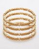 Set of 4 Champagne American Diamond Churis 2.8 WENA12244 Indian Jewellery