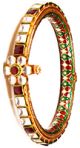 1 x Royal Laac Kundan Flower & Inner Meena Bangle, 2.8 WGAK03732 Indian Jewellery