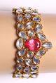 Pink Gem Kundan Bracelet WGPK03570 Indian Jewellery