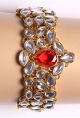 Bright Red Gem Kundan Bracelet WGRK03571 Indian Jewellery