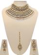 Grand Kundan Semi-Choker Necklace Set BEWK10722 Indian Jewellery