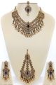 Golden Stone Bridal Jhoomer Set - Eesha BALC10733 Indian Jewellery