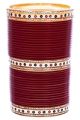 Traditional Punjabi, Dotted White Crystal Wedding Chura - Maroon 2.4 UERC11789 Indian Jewellery