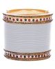 Traditional Punjabi, Dotted Champagne Crystal Wedding Half Chura - white UGWC12397C Indian Jewellery