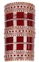 RIMI Maroon Red Wedding Chura, 2-Hands, 2.4 UGRC0673 Indian Jewellery