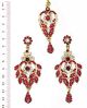 Yashi Earrings and Slim Tikka IARC02692 Indian Jewellery